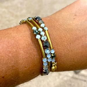 Stella and Dot coil wrap bracelet - good with colored stones